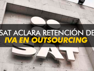 SAT aclara retención del IVA en Outsourcing